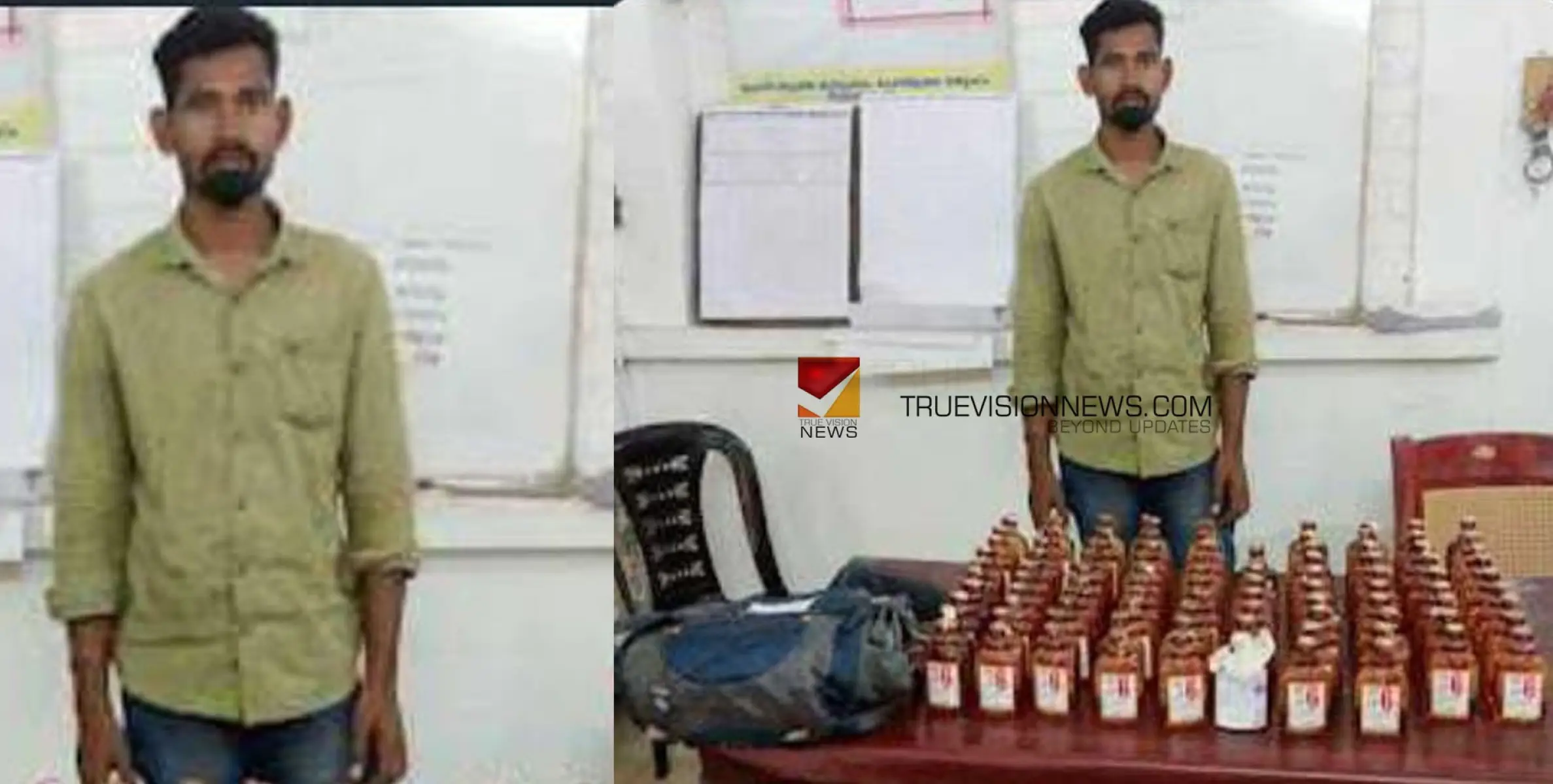 മാഹി മദ്യം പിടികൂടി; ഒഡീഷ സ്വദേശി അഴിയൂരിൽ പിടിയിൽ 