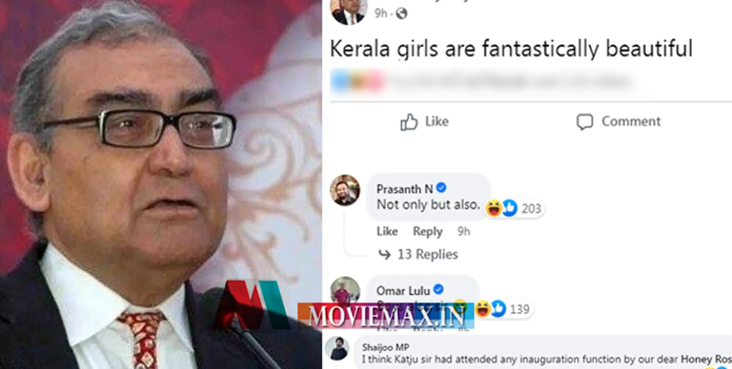കേരളത്തിലെ പെണ്‍കുട്ടികള്‍ അതിസുന്ദരികള്‍; പാതിരാത്രി ഫേസ്ബുക്ക് പോസ്റ്റ് ചെയ്ത് സുപ്രീംകോടതി മുന്‍ ജഡ്ജി; കമെന്റുകളുമായി മലയാളികൾ