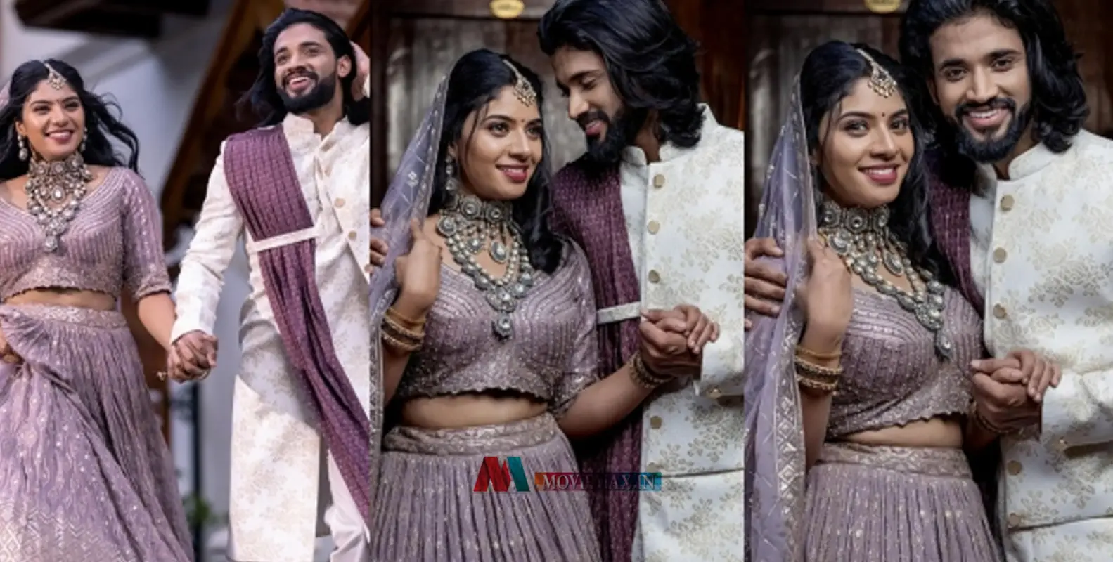 #ReneeshaVishnu |  വെഡ്ഡിങ് ലുക്കിൽ റെനീഷയും വിഷ്ണുവും ;കമെന്റുകളുമായി ആരാധകർ, ചിത്രം വൈറൽ