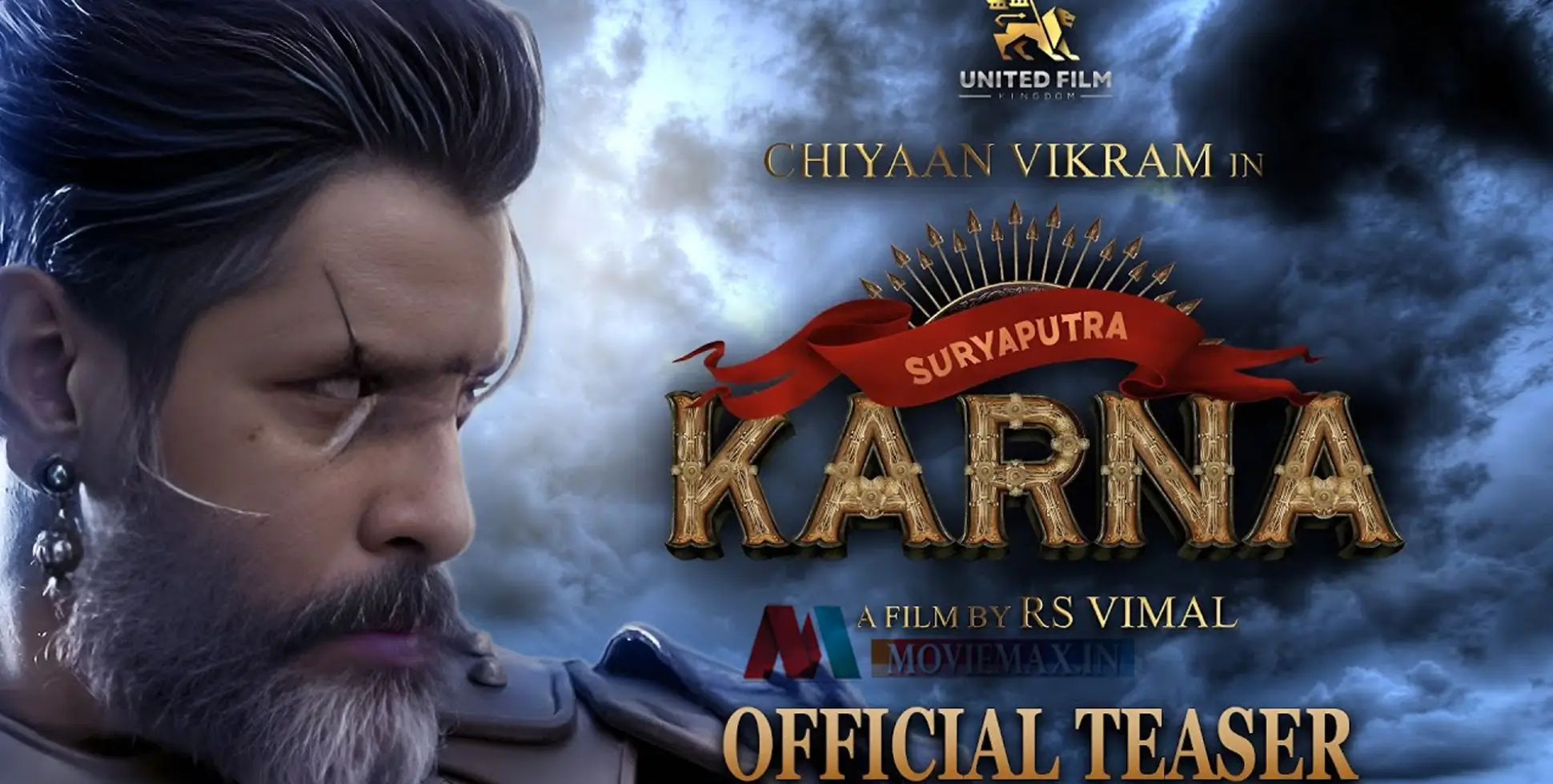 #SuryaputraKarna | സൂപ്പര്‍താരം വിക്രത്തിനെ നായകനാക്കി ആര്‍. എസ് വിമലിന്റെ 'സൂര്യപുത്ര കര്‍ണ'; ടീസര്‍ പുറത്ത് 